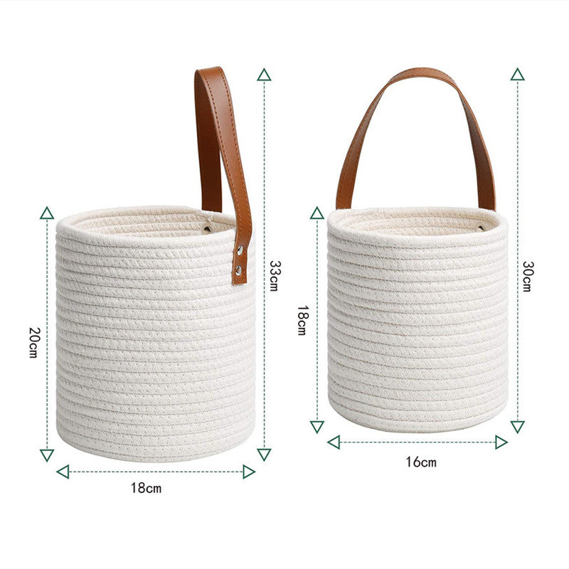 Panier suspendu rotin marron — vase pot de fleurs boho