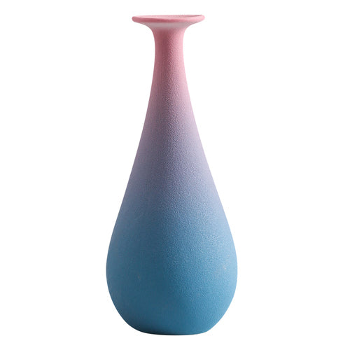 Vase céramique dégradé — détail finition mate sablée