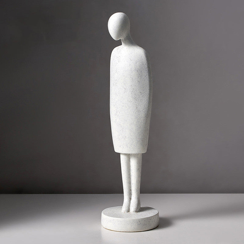 Figurine nordique abstraite — ambiance intérieur design