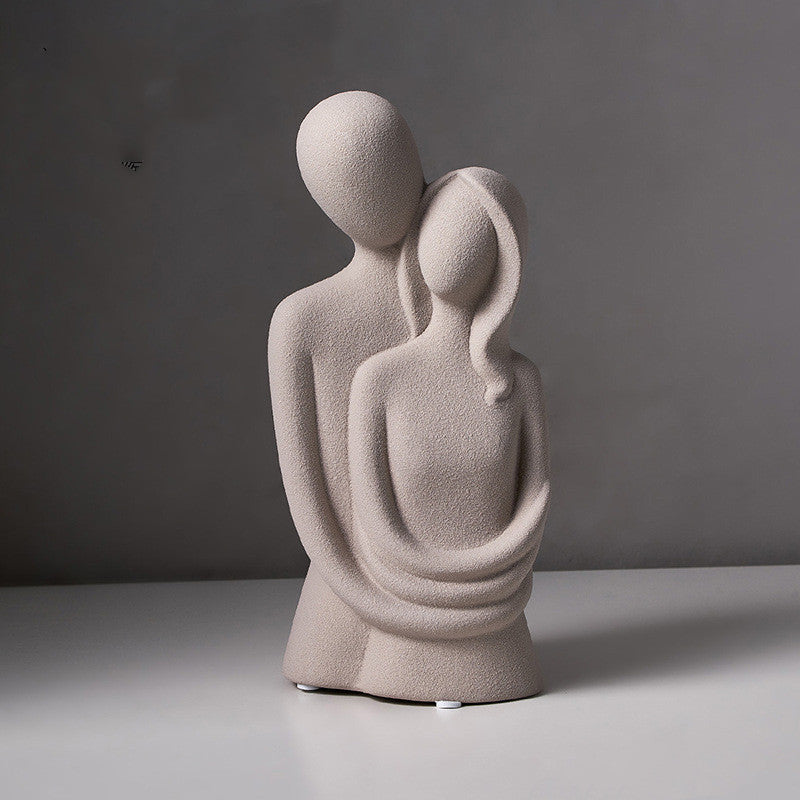 Statue figure humaine lecture — décoration bureau salon
