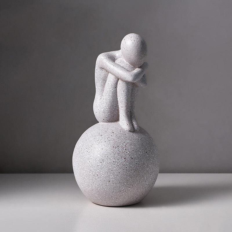 Statue figure humaine résine — cadeau décoration moderne