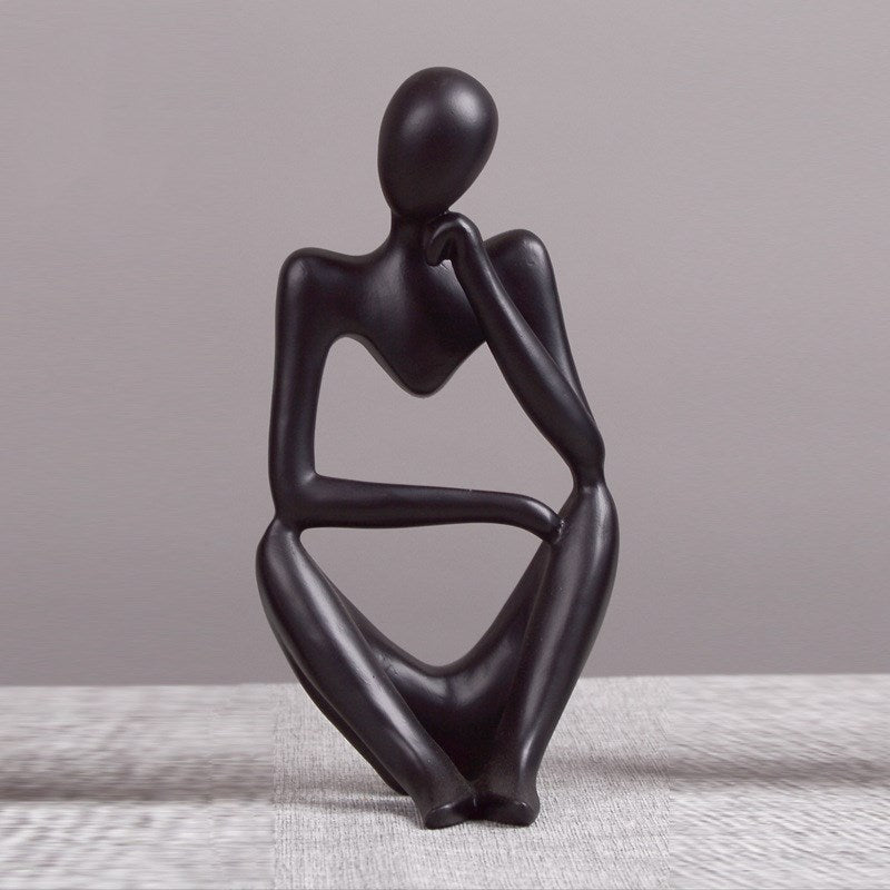Sculpture abstraite penseur — intérieur design moderne