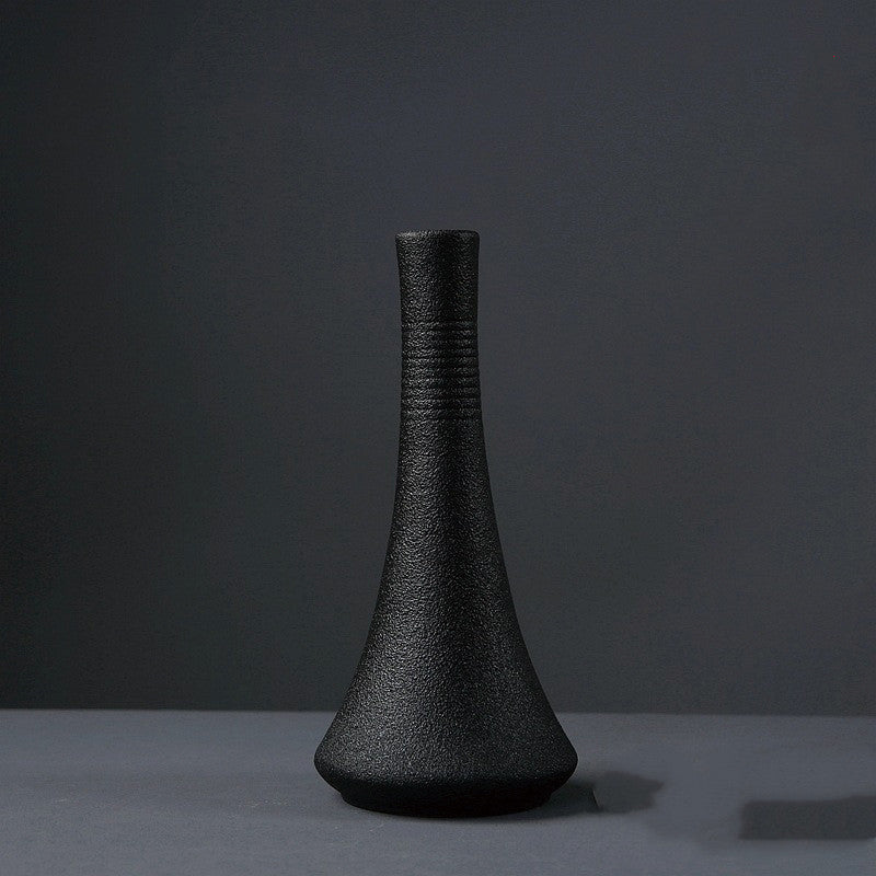 Vase soliflore noir — cadeau premium décoration