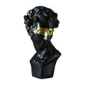 Buste David décoration luxe — coloris noir et blanc