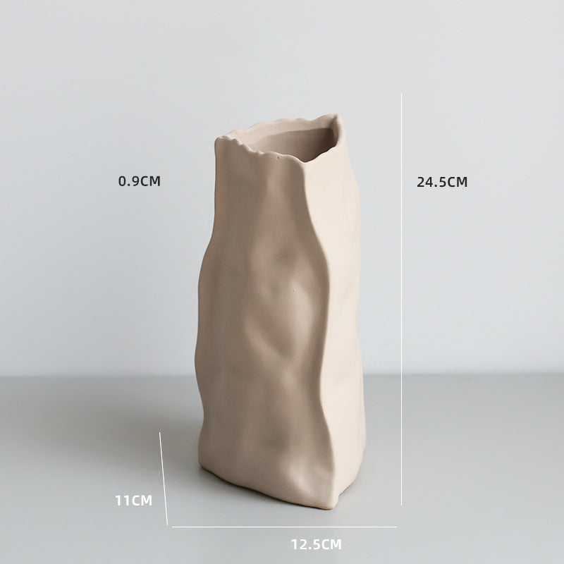 Vase céramique nordique irrégulier — vue ensemble collection