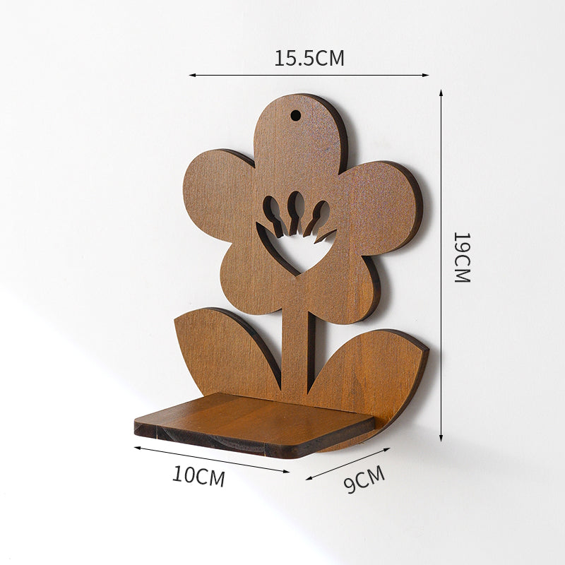 Étagère murale bois naturel — décoration intérieure chaleureuse