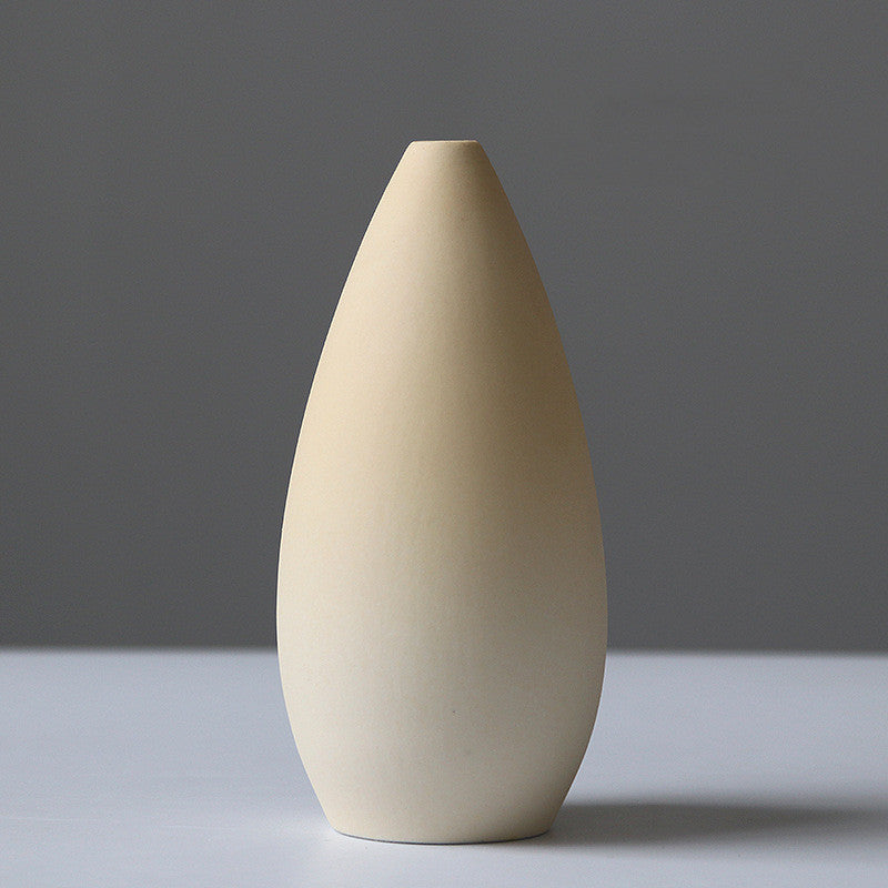 Set 4 vases pastel céramique — décoration nordique
