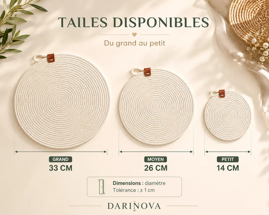Set de Sets de Table Tressés Premium – Collection Nature Élégance DARINOVA