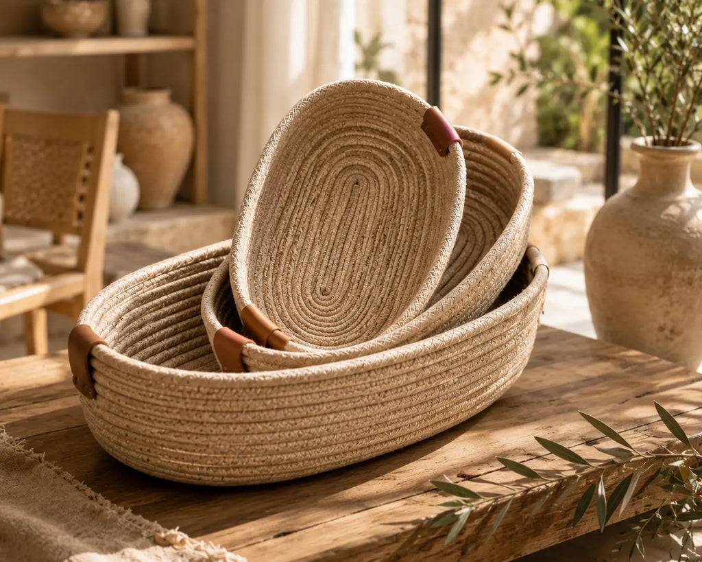 Panier Artisanal Premium – Set de 3 Paniers Faits Main DARINOVA