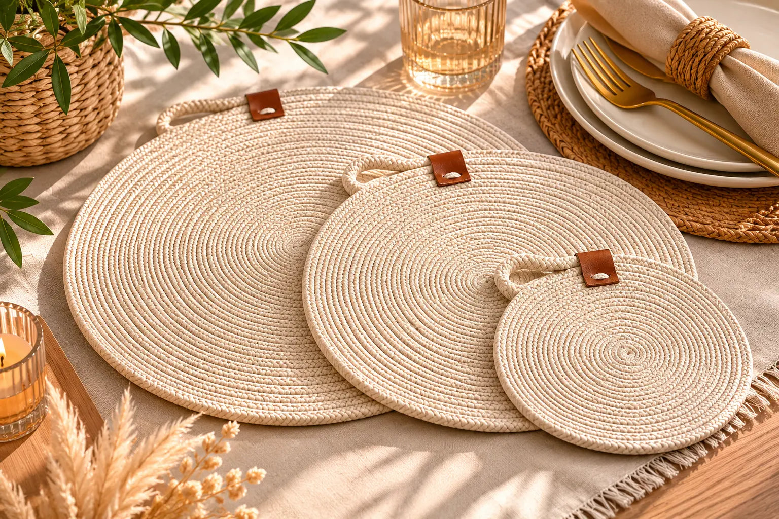 Set de Sets de Table Tressés Premium – Collection Nature Élégance DARINOVA