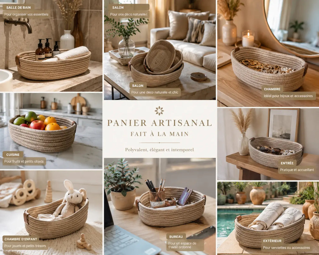 Panier Artisanal Premium – Set de 3 Paniers Faits Main DARINOVA