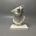 Buste sculpture gypse rétro style grec — ornement décoratif maison
