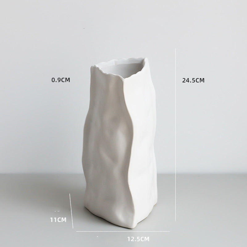 Vase nordique irrégulier céramique — grand et petit format